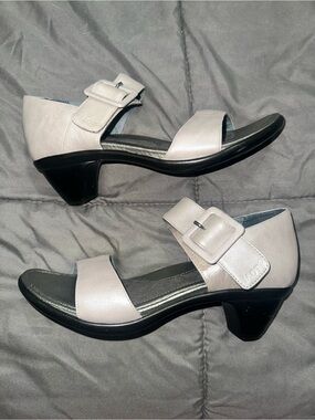 Naot Two-Strap Mid-Heel Sandals